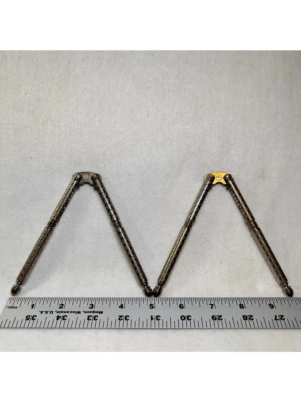 HMQ Seafood Nutcracker Set of 2 Bird Leg Style Quackenbush Vintage 1940’s Metal